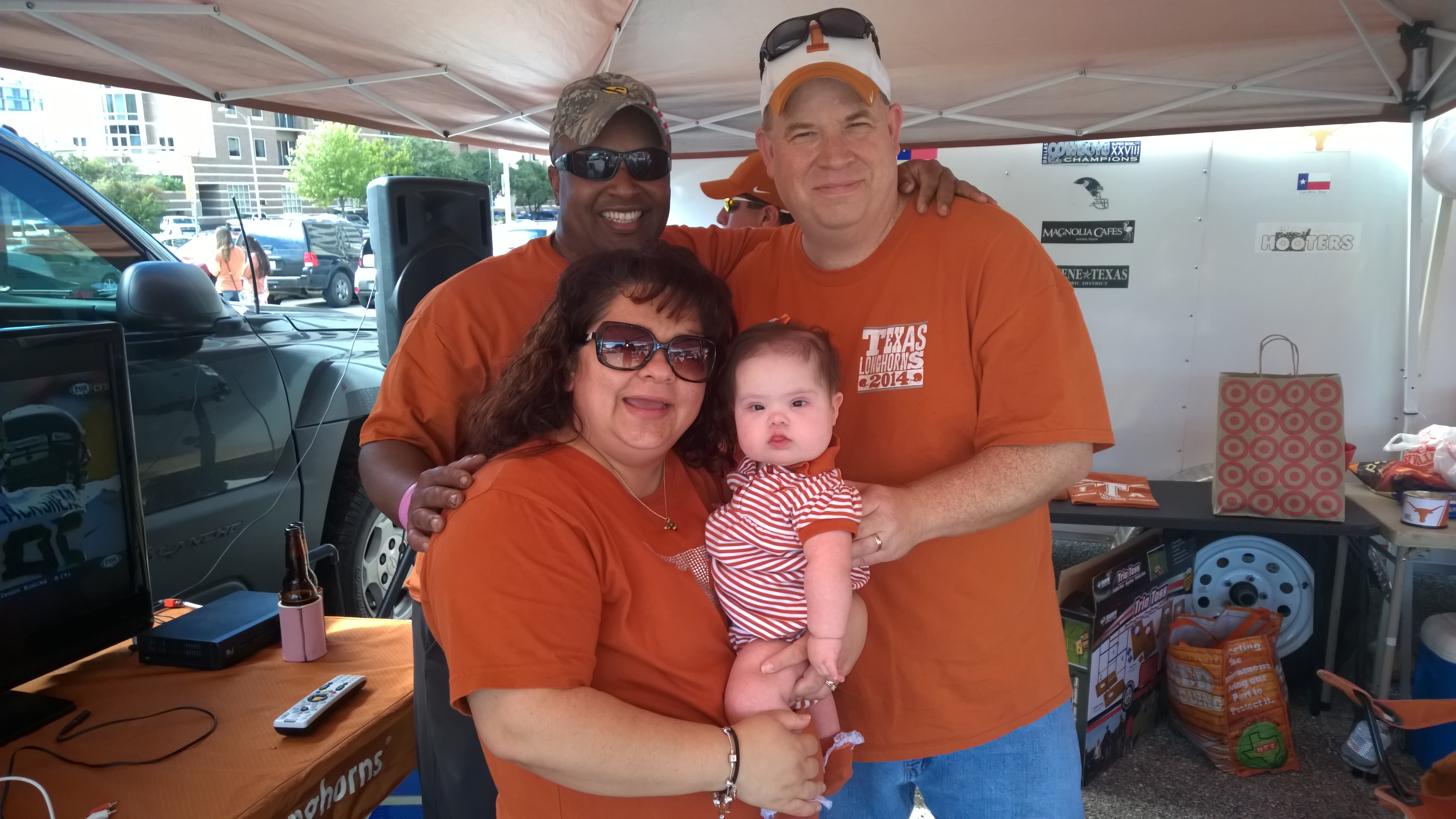 Percy Herold with friends and family in Austin, TX